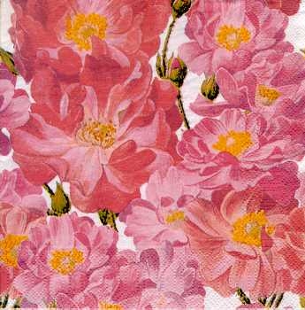 Serviette Rosen rosa, Rarität